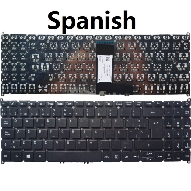 Neue uns/SP/Spanisch Laptop tastatur für Acer streben 5 A515-54 A515-54G A515-52 A515-52G N18C1 A515-53 S50-51 A515-56 a515-56G: SP Nein Hintergrundbeleuchtung