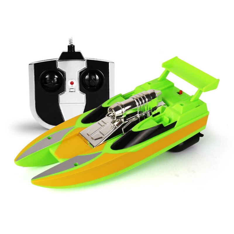 Wireless electric remote control Electric boat Toy boat model High-speed boy watertight yacht The best for children: Red