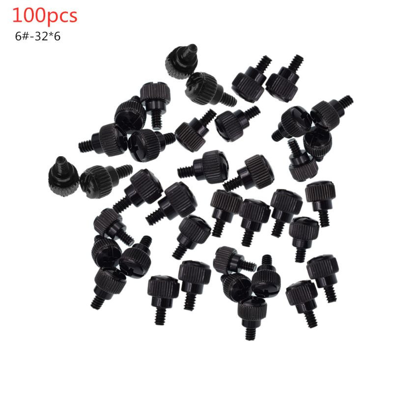 Desktop Computer Case Thumb Thumbscrews Screws and 6#-32*6 Hard Drive Screws 35EA: A