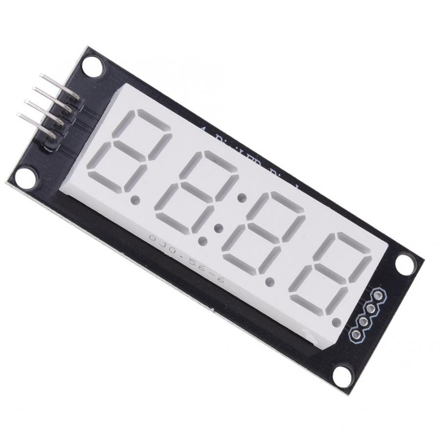 LED Display Tube Module 4-Digit 7-Segment Display Color Fits for Use Library TM1637.h