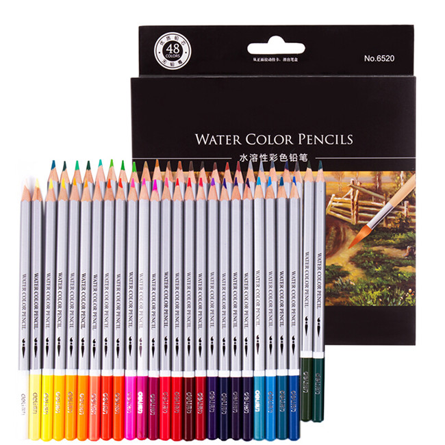 AGPtek Watercolor Pencils, AGPTEK Professional Watercolor Pencils Set, 48 Colored  Pencils with Dip Pens,Pencil Extender,Three 2B