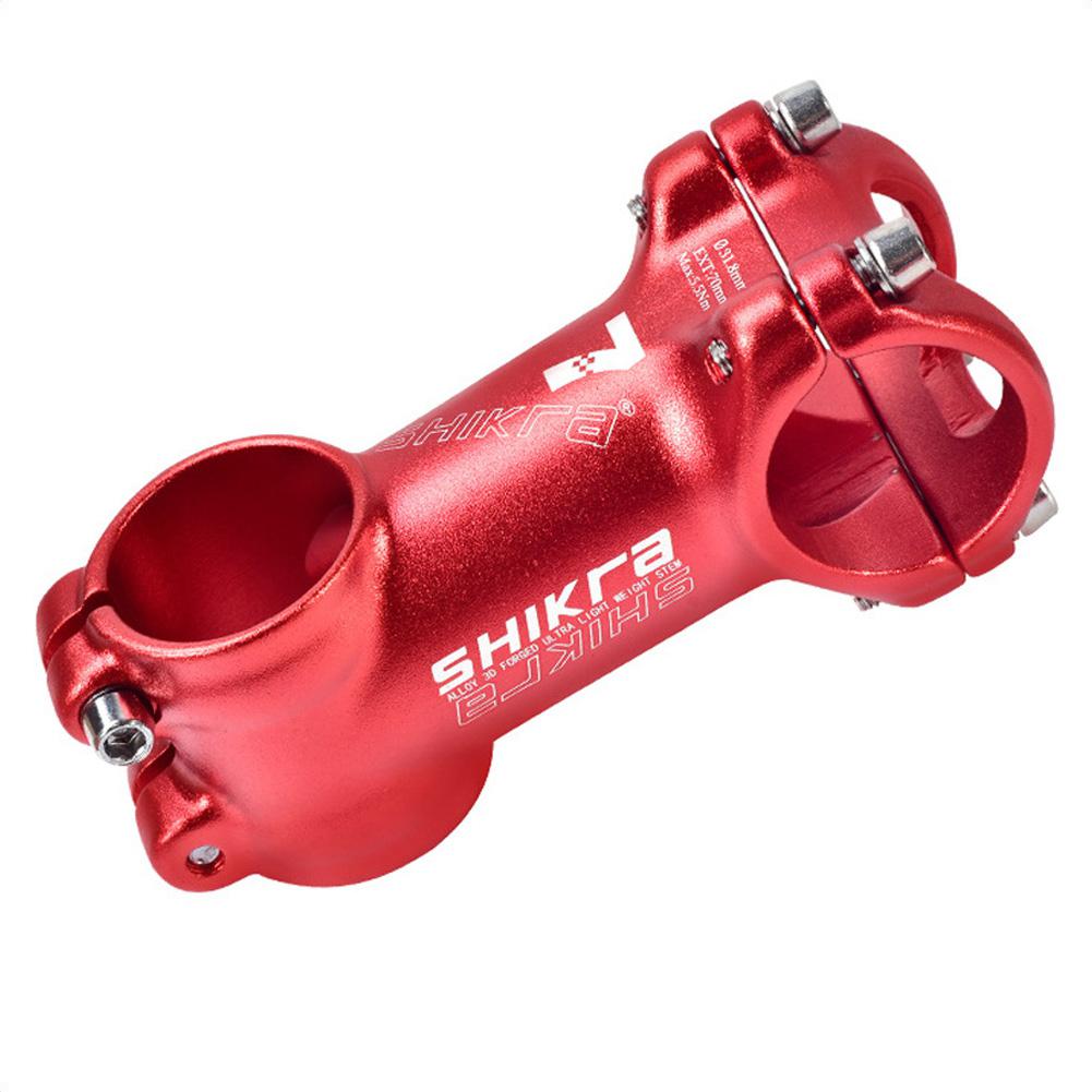 Bike Stem MTB 31.8*45/55/65/70/80/90/100/110mm Short Stem Bicycle part Bike Stem Ultralight Stem: 70MM 7 red white