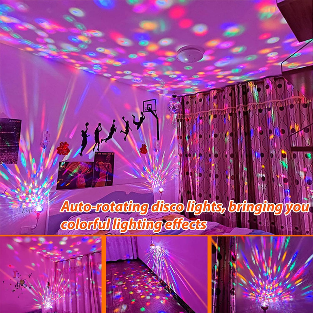 E27 Bunte rotierende Glühbirne Heimat Party Licht Bühne Atmosphäbetreffend Lichteffekt Disko DJ Licht