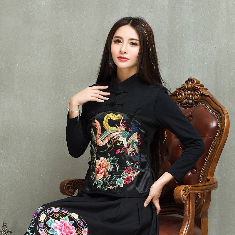 Chaleco qipao bordado vintage chino , chalecos chinos sin mangas, abrigo qipao con botones, tops chinos para mujer, prendas de vestir, 2022
