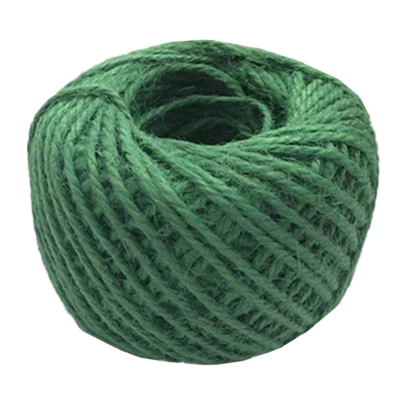 50M Natural Burlap Hessian Jute Twine Cord Hemp Rope 2mm Packing String Wedding Decoration 5BB5607: 13