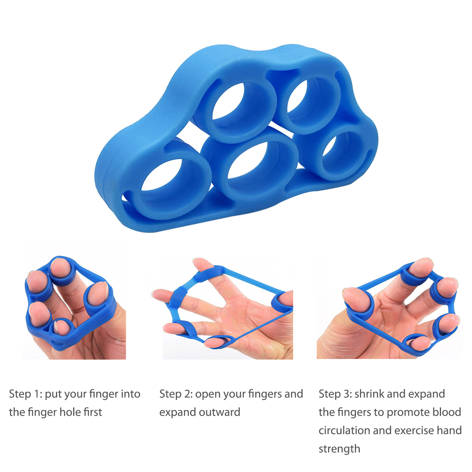 Hand greifer Silikon Finger Expander Übungs griff ziehen Ring Band Handgelenk Kraft Trainer Finger Trainer Widerstand Fitness