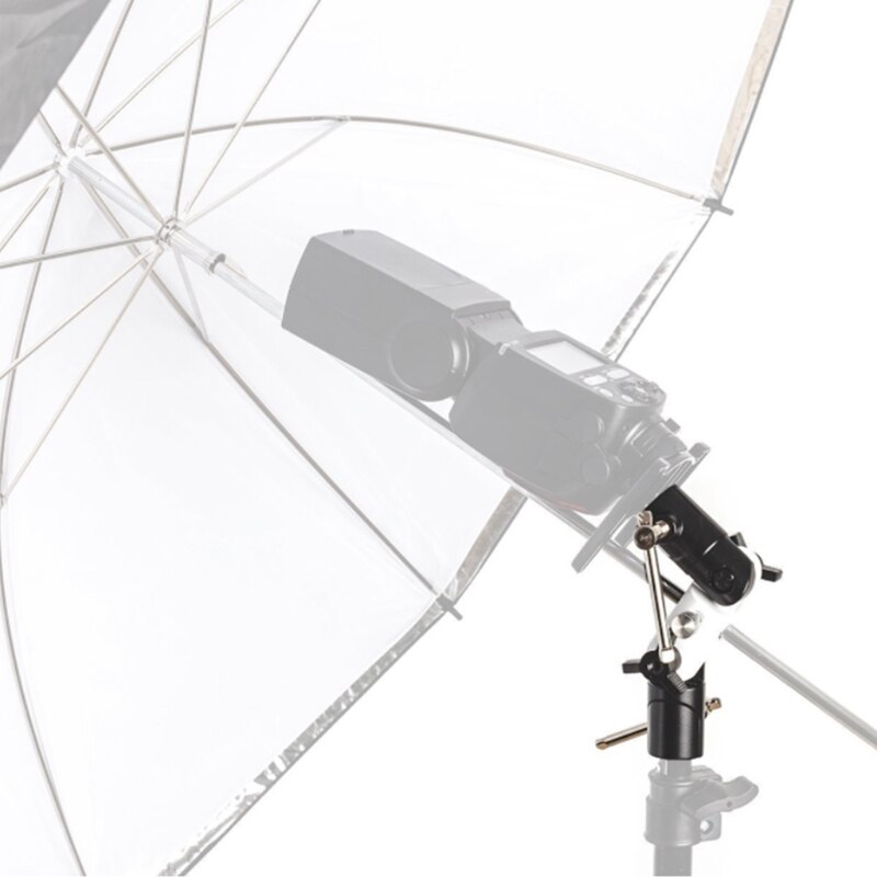 A9LF 3-abschnitt Einstellbare U-förmigen Blitz-Halterung schwenken Licht Halfter mit 2 U-Typ montieren Adapter für Dach Blinkt Stativ