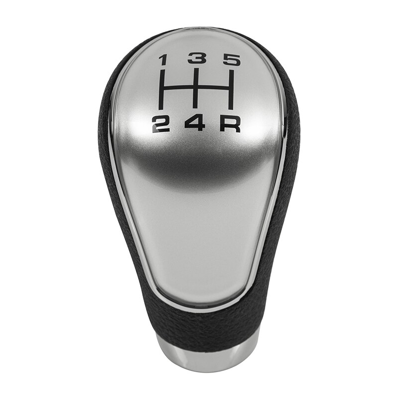 Levier de changement de vitesse pour Mazda 2/3/323/6/3 BK 2004 2005 2006 2007 , accessoires de style de voiture: 5 Speed Silver