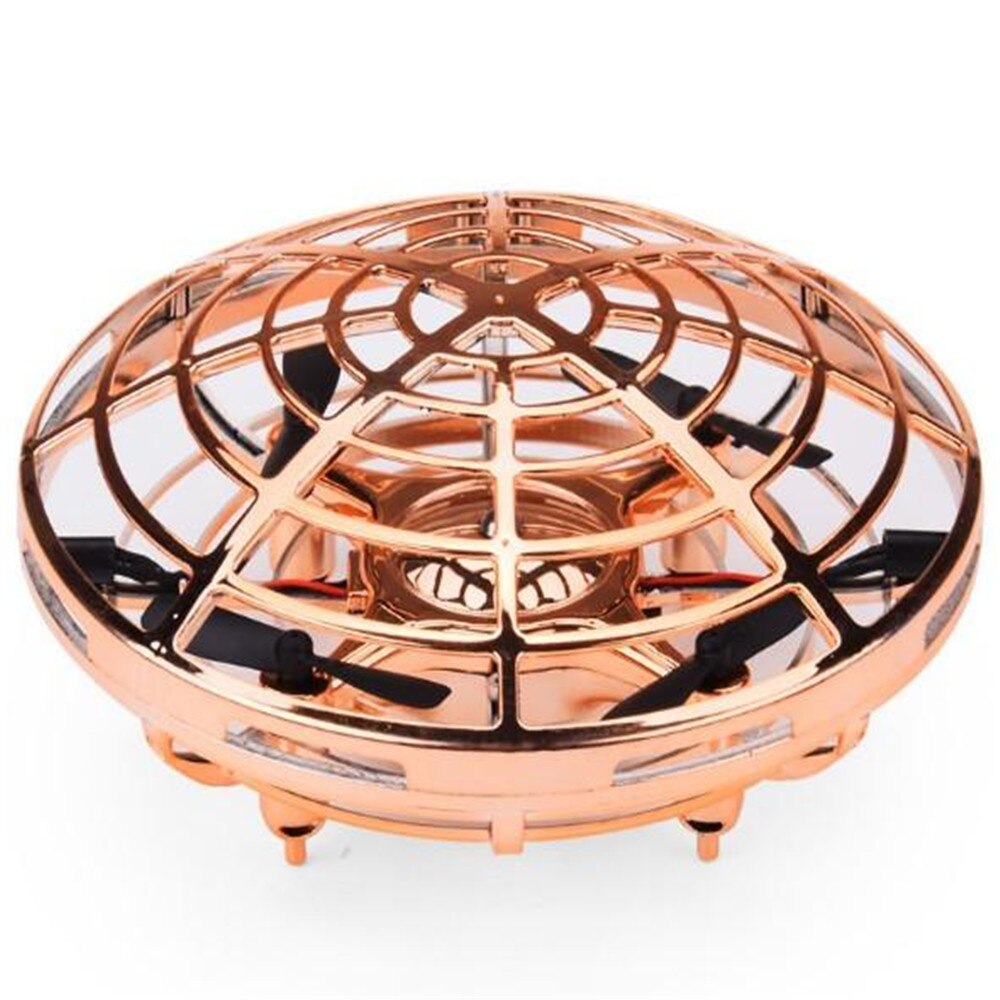 Anti-colisión Vliegende Helikopter magia OVNI de mano Bal Vliegtuigen detección Mini Inductie Drone niños Elektrische Elektronische Sp: Gold
