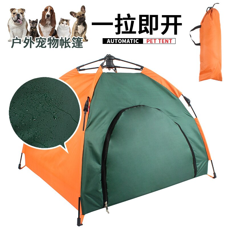 Outdoor Camping Wandelen Huisdier Tent Automatische Opvouwbare Kat Huis Kennel Regendicht Zonnebrandcrème Draagbare Huisdier Kennel Auto Hond Tent