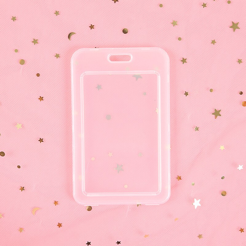Tarjetero transparente de PVC para hombre y Chico, funda protectora para tarjetas de crédito de autobús y portadores de identificación, 1/5 Uds.
