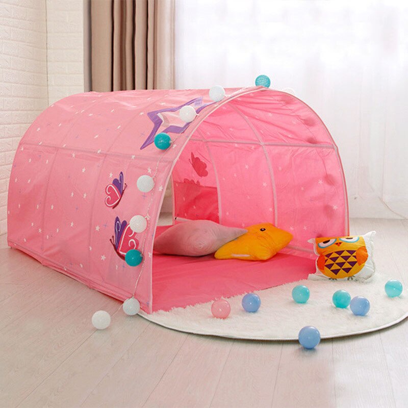 Draagbare Kinderen Speelhuis Speeltent Voor Kinderen Vouwen Kleine Huis Kamer Decoratie Tent Kruipen Tunnel Speelgoed Bal Zwembad Bed tent