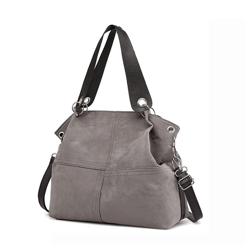 Top Handvat Tassen Vrouwen Schoudertas Vrouwelijke Grote Tote Zachte Corduroy Lederen Crossbody Messenger Bag Voor Vrouwen Bolsa femenina: Gray