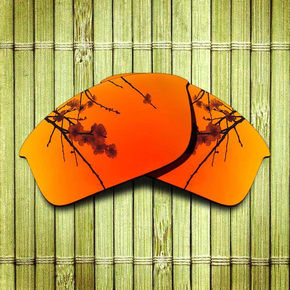 Polarized Replacement Lense For-Oakley Bottle Rocket Sunglasses Frame True Color Mirrored Coating - Options: Fire Red
