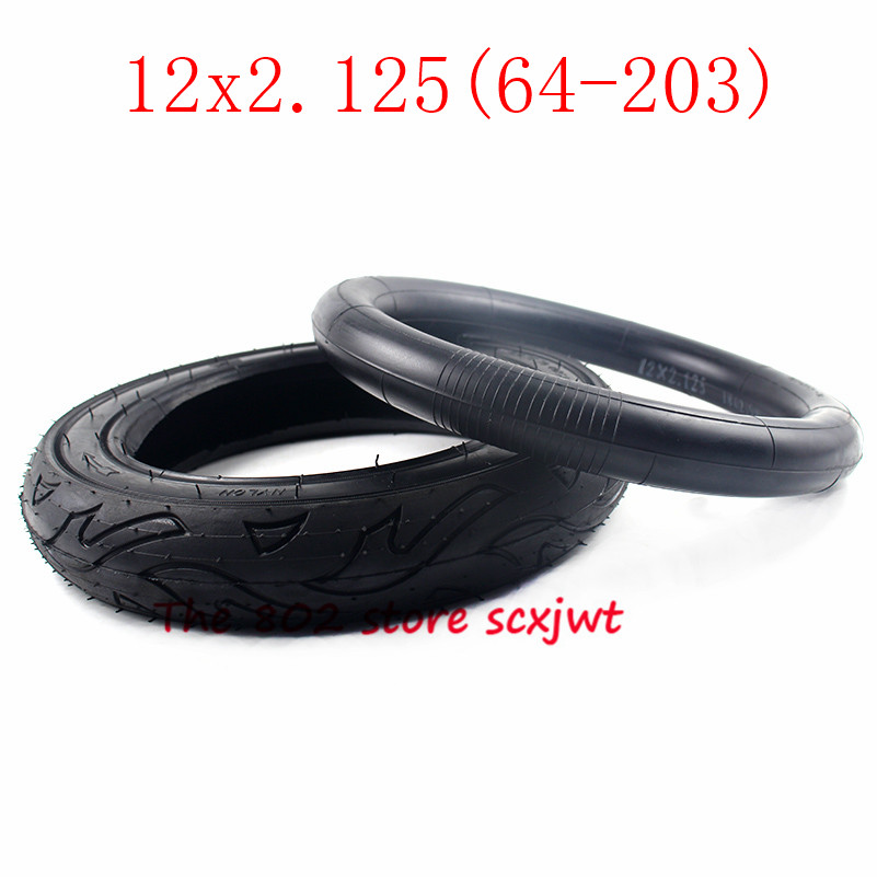 12x2.125 64-203 neumático con buena bicicleta Scooter neumáticos de cochecito tubo interior 12*2.125 neumáticos de scooter de gas