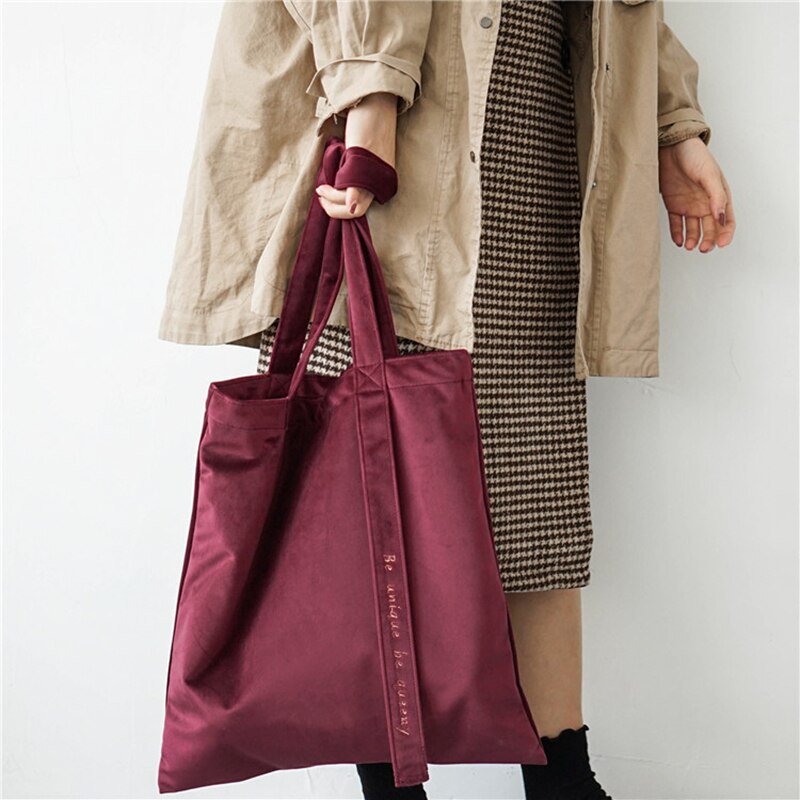 Youda fluwelen schoudertas met lint, vintage stijl, delicate handtas, geborduurde dames boodschappentassen, effen handtassen
