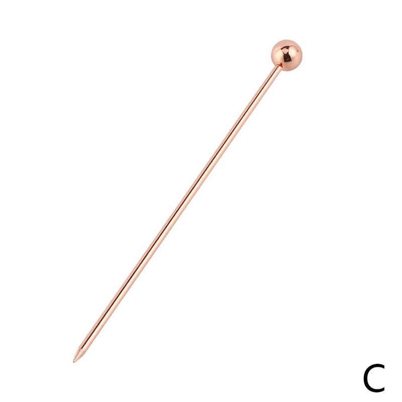 Steel Olive Needle Fruit Sign Cocktail Sign Fruit Decoration Steel Sign Bar Beverage Stirring Tool