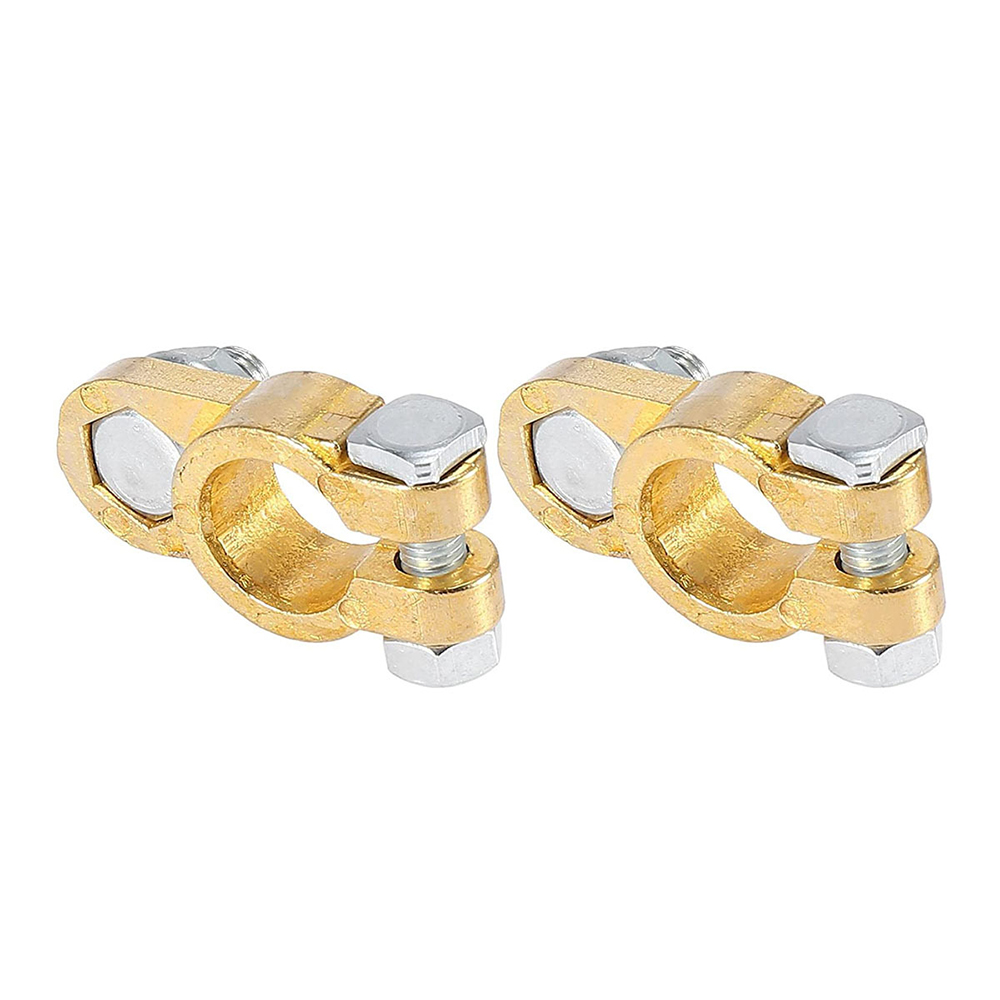 2Pcs Positive Negative Battery Terminal Set Car Battery Terminal Connector Pile Cap Charging Car Battery Terminal Connector