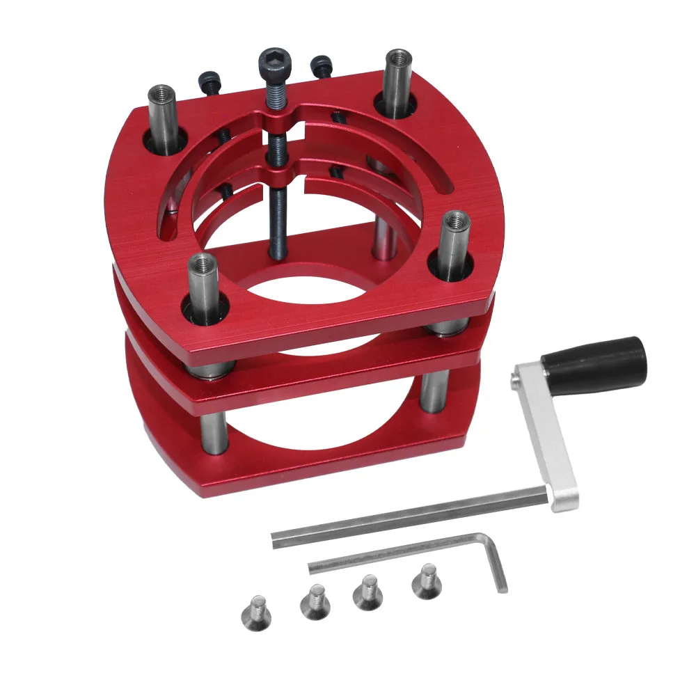 Inzetplaat voor houtbewerkingsfreestafel, hefbasis, freeslift voor motoren met een diameter van 65mm inch, voor houtfreeswerkbanken.: Lichtbruin
