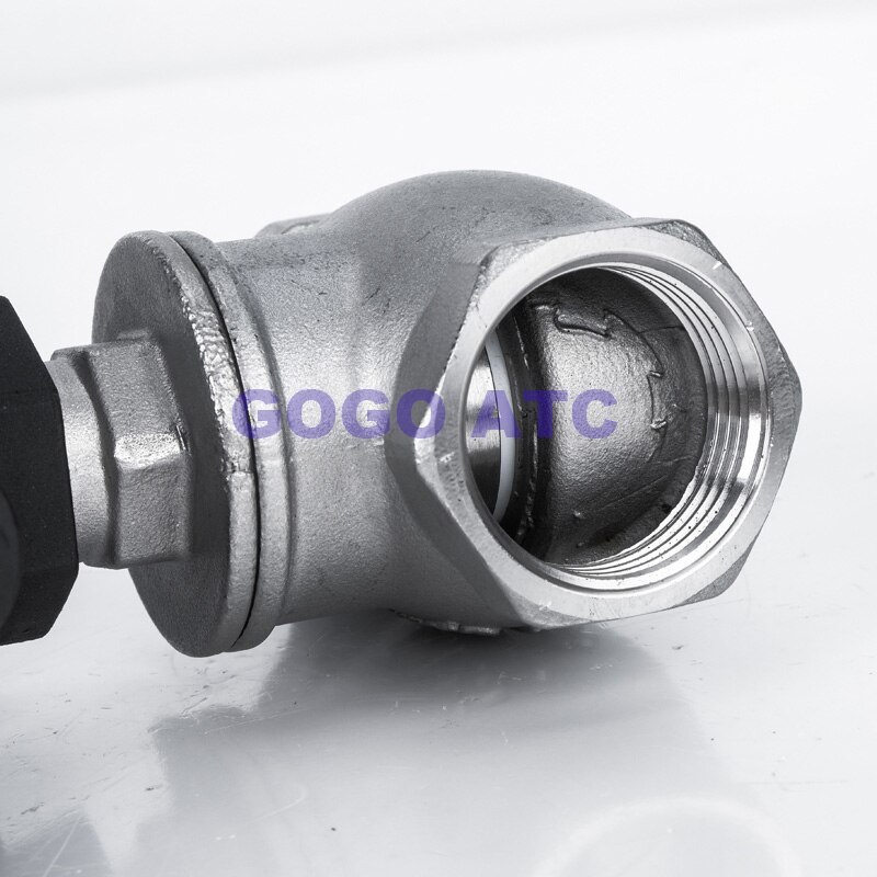 Angle seat valve female thread pneumatic steam Stainless steel 304 head plastic head T-type water valve Cut-off dryer drum valve