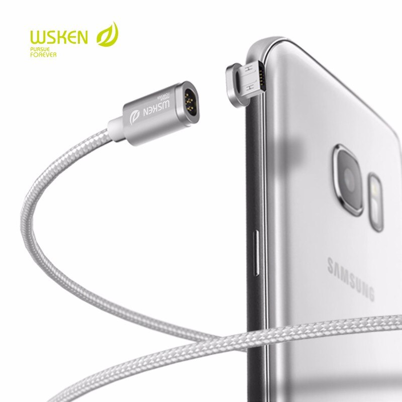 Originele wsken x-cable mini 2- serie metalen magnetische kabel data opladen android micro usb-kabel