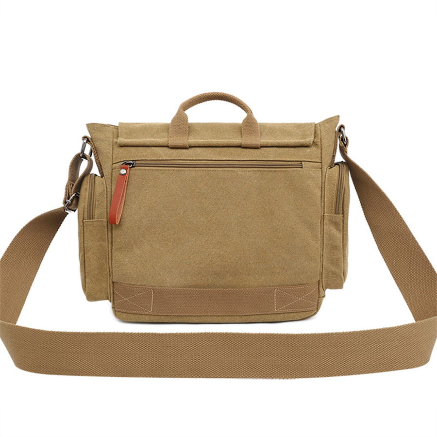 Aktetassen met grote capaciteit Heren reistassen Canvas bedrukte weekendschoudertassen Multifunctionele Messenger Flap Bags