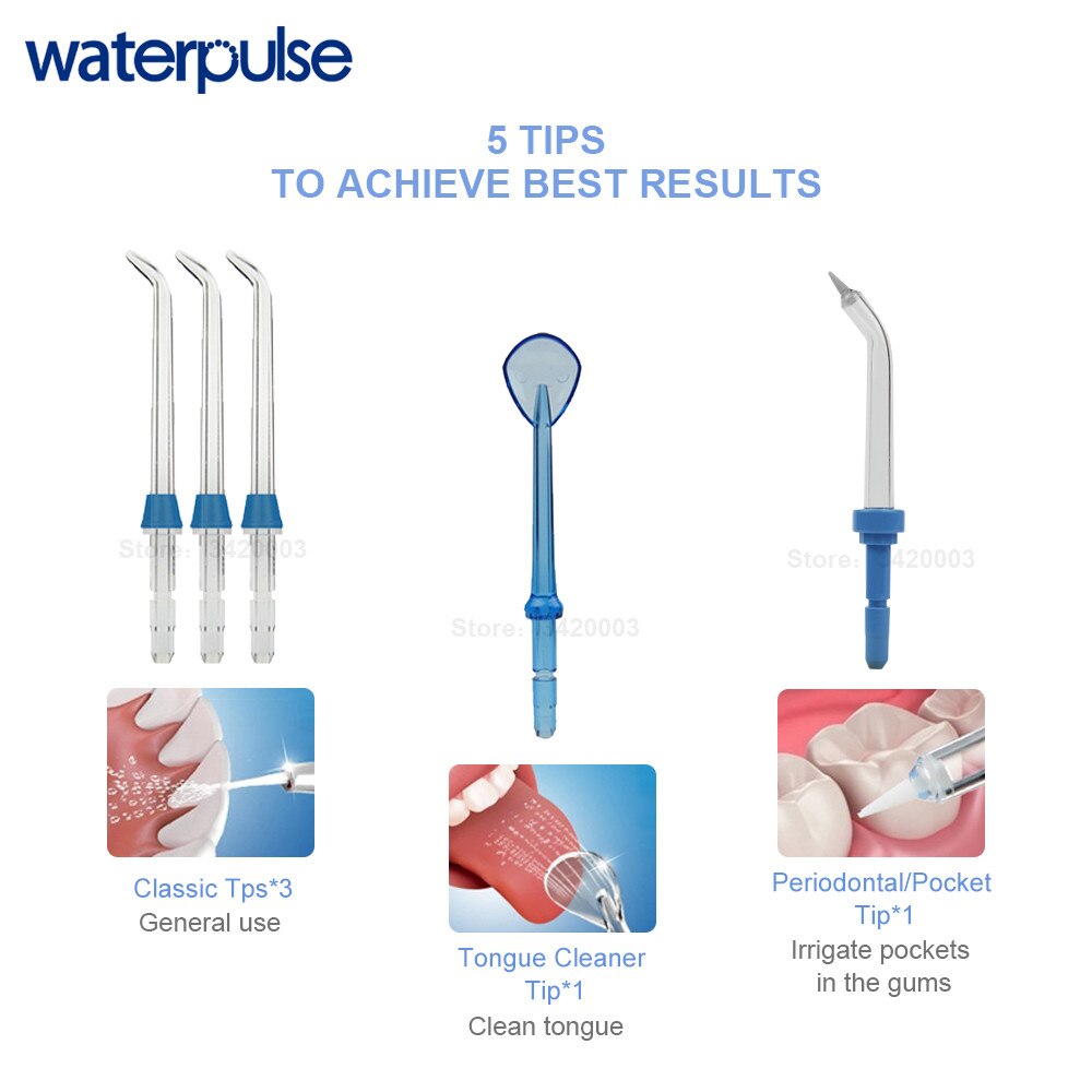Irrigateur buccal, hydropulseur, nettoyeur de dents, buses d'irrigation à usage domestique, boîte de rangement, cure de dents, buse à Jet d'eau, 800ML