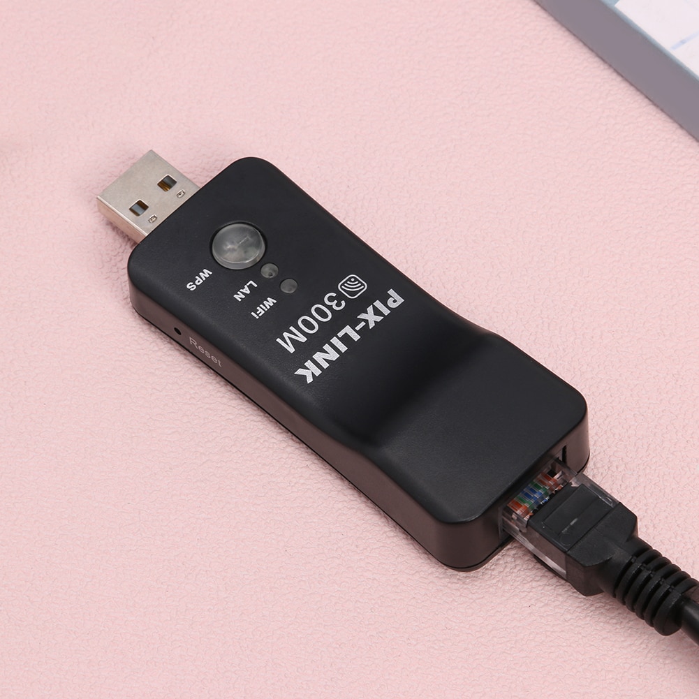 Adaptador Dongle USB para TV, receptor inalámbrico Universal de 300Mbps, RJ45 WPS, para Samsung, LG, Sony, Smart TV,