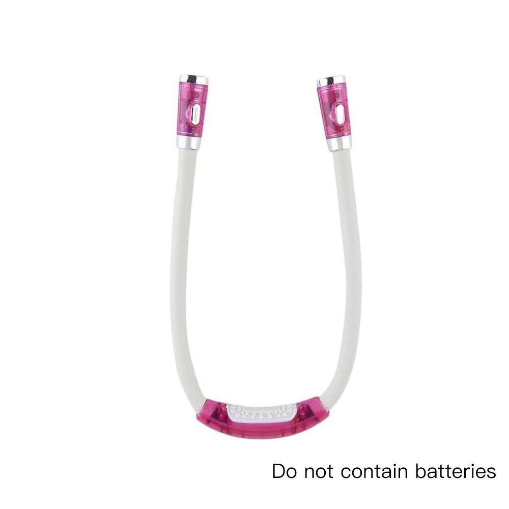 4 standen nieuwigheid nek knuffel boek licht handsfree nek licht led nachtlampje zaklamp voor slaapkamer verlichting of buiten leeslamp: 03