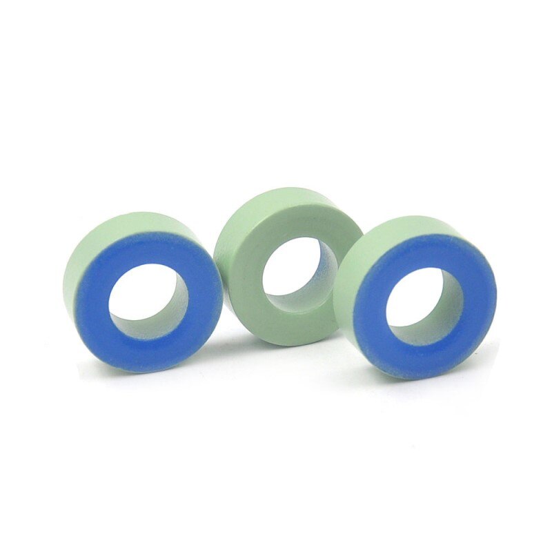KT106-52 Iron powder cores T106-52 OD*ID*HT 27*14*11.5 mm 95nH/N2 75ue Iron dust core Ferrite Toroid Core toroidal green blue AG