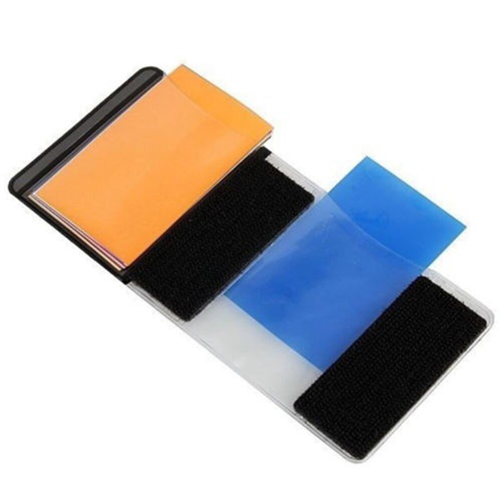 Praktische 12- flits kleurenkaart plastic sticker up low loss tas accessoires speedlite filter kit