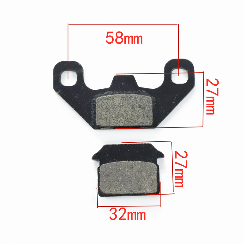 Motorradbremsen vorne hinten Scheibenbremsbeläge Schuhe für 50 cc 125 cc 150 cc 250 cc CBR CRF CTCT CBX Rolle Moped: Schwarz