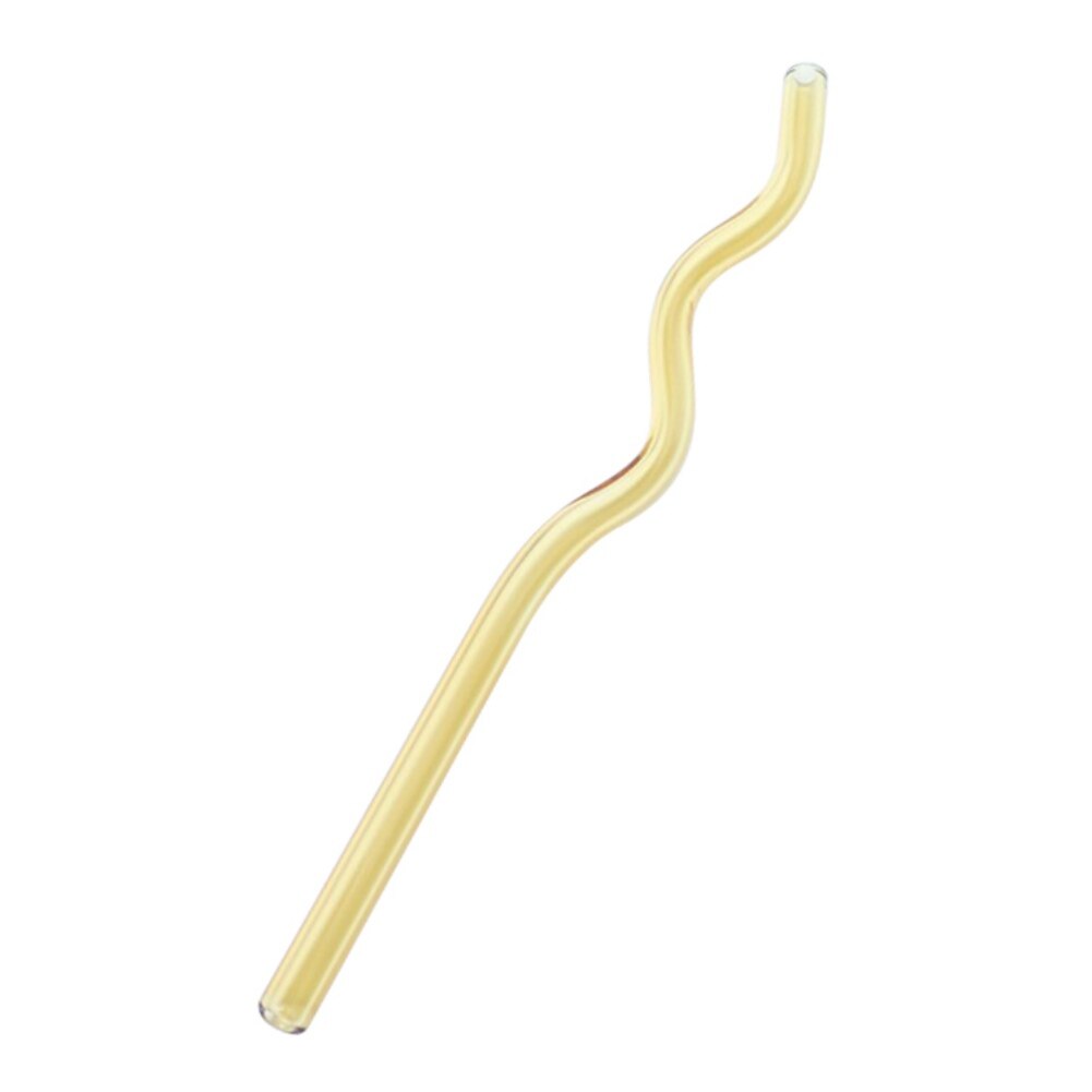Clear Glass Straws for Smoothies Cocktails Drinking Straws Reusable Straws for Bar Accessories: Y