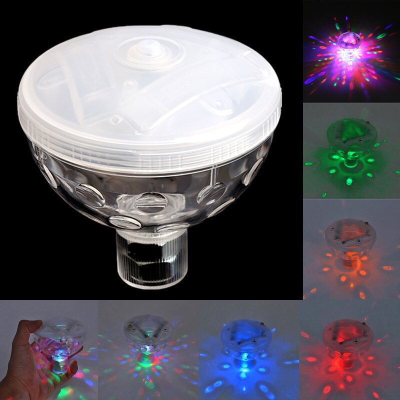 HNGCHOIGE 4 LED Floating Underwater Disco Light Glow Show Swimming Pool Tub Spa Lamp