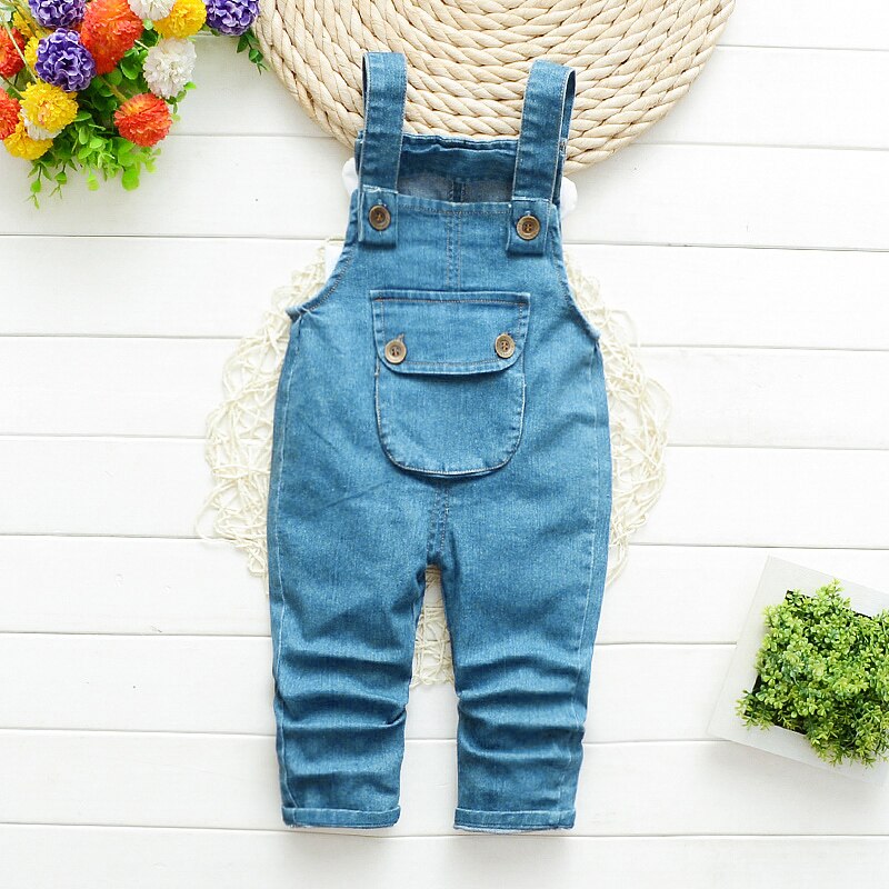 IENENS Baby Jongens Meisjes Denim Overalls Jeans Lange Broek Peuter Baby Jongen Meisje Playsuit Jumpsuits Kleding Kleding Lange Broek