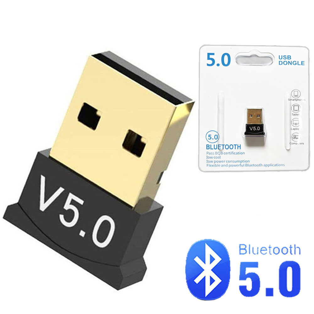 Usb bluetooth 5.0 adapter sender bluetooth modtager lyd bluetooth dongle trådløs usb adapter til computer pc bærbar computer