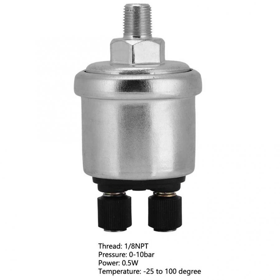 Gas Pressure Measurement Universal Oil Pressure Sensor 0 to 10 Bars 1/8NPT for Generator Capteur
