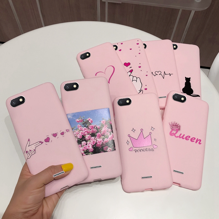 for Phone Case Xiaomi Redmi 6A Cute Silicone Cases Back Cover for Xiaomi Redmi6A Redmi A6 6A Bumper Cover Fundas Protector cases