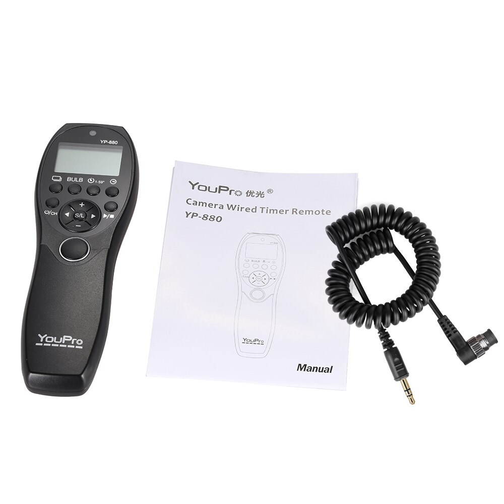 Youpro YP-880 S2 Camera Wired Ontspanknop Timer Afstandsbediening Lcd Display Voor Sony Dslr