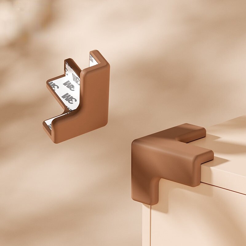 1Pc L T Shaped Babies Coffee Table Corner Protection Cover Children Desk Cupboard Corner Anti-collision Silicone Guards Pad: 1pc T-coffee