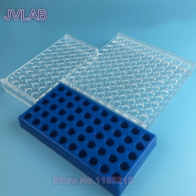 Plastic Chromatography Vial Stand For Place 50 Vials 1.5ml Analytical Bottle, Automatic Parse Sample Bottle Holder Aperture 12mm