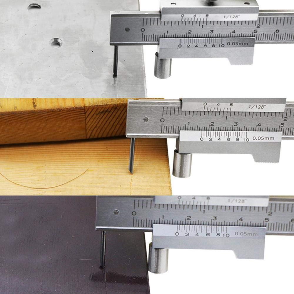 0-200mm Stainless steel Parallel marking vernier caliper marking gauge with Carbide scriber Marking tool With spare needle