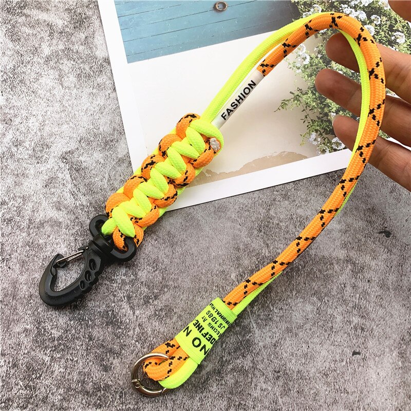 Landyard Mixed Color Phone Chain Nylon Strips Premium Hand Made Lanyard Personality Accessories Bag Strap Trousers Decoration