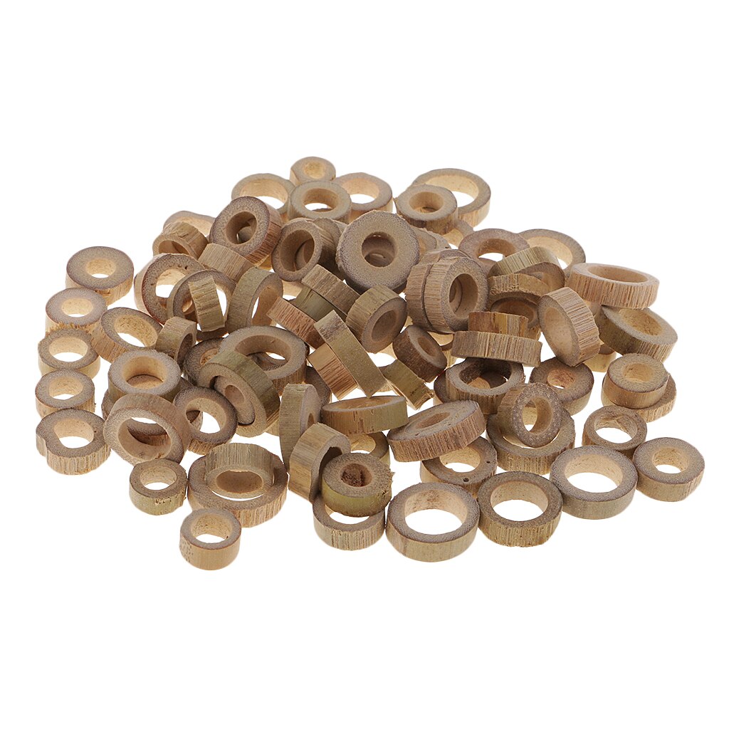 100 stuks ronde houten ringen voor bruiloftsdecoraties