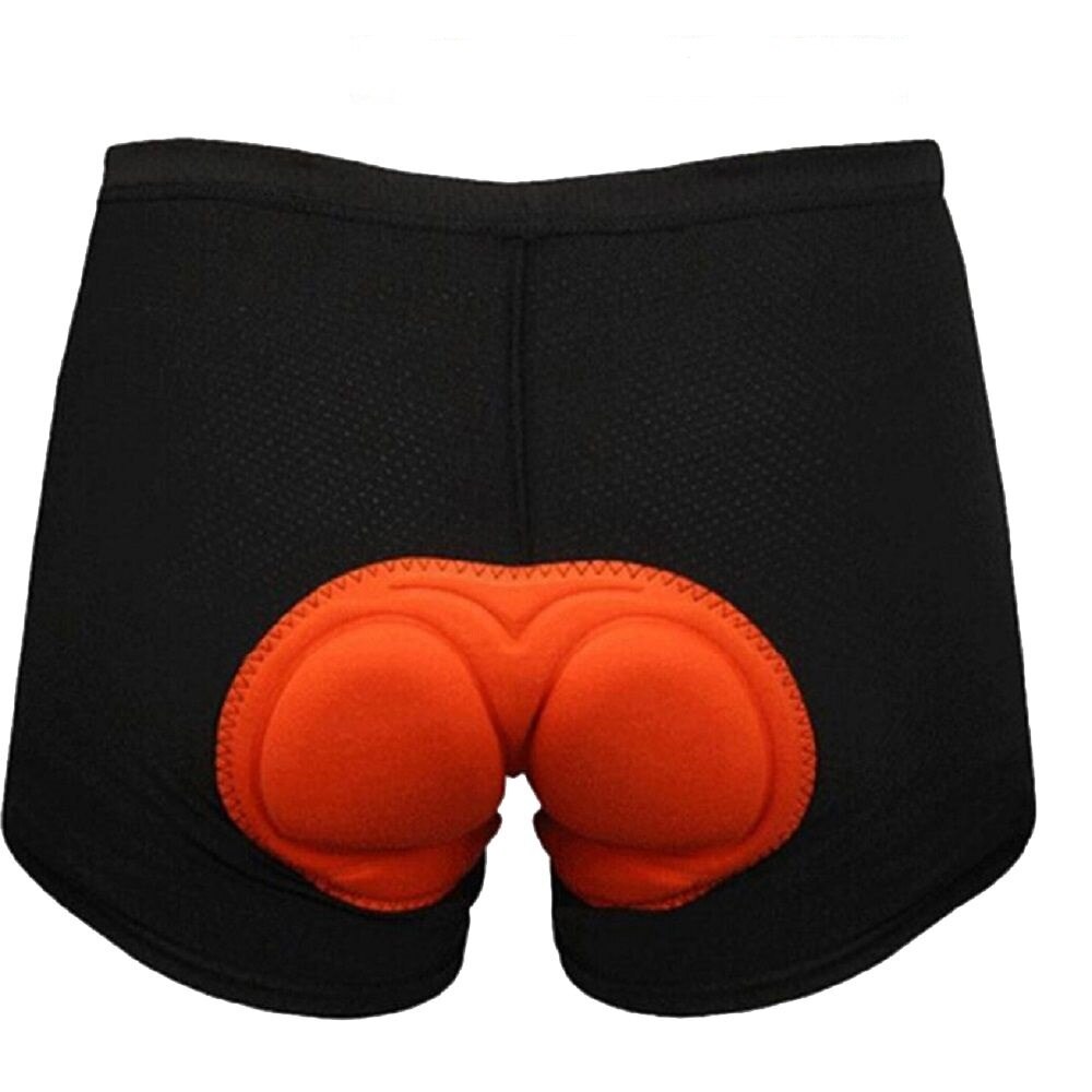 Spons gevoerd heren fietsondergoed fiets comfortabel sportondergoed gel 3d gevoerde fietsbroek: Oranje / Xxl