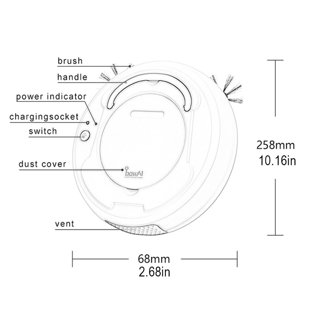 Multifunctional Smart Sweeping Robot Charging Lazy Vacuum Cleaner Small Household Cleaner Sweeping Machine