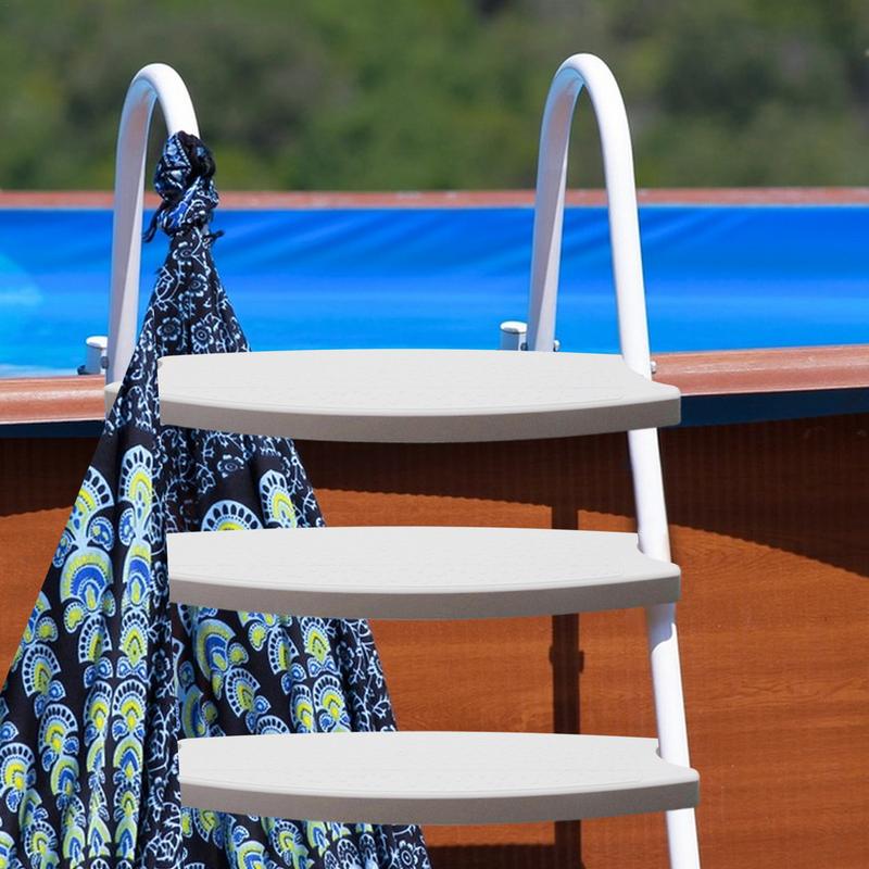 Échelle de Piscine Antidérapante, Étanche et Stable, au-dessus du Sol, avec Boulons