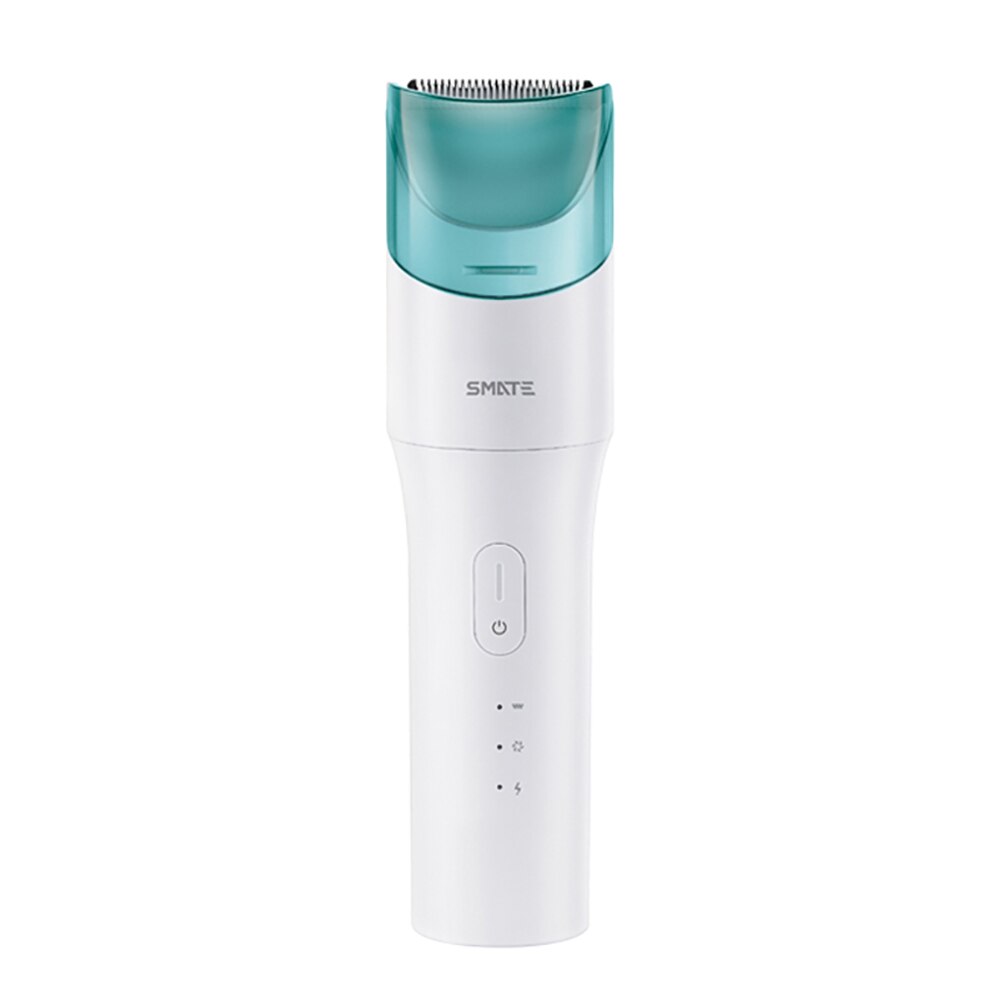 Neue SMATE USB Baby Wasserdichte Trimmer Kinder Ultra-Ruhigen Automatische Haar Clipper Baby Pflege: Pale Blue Lily