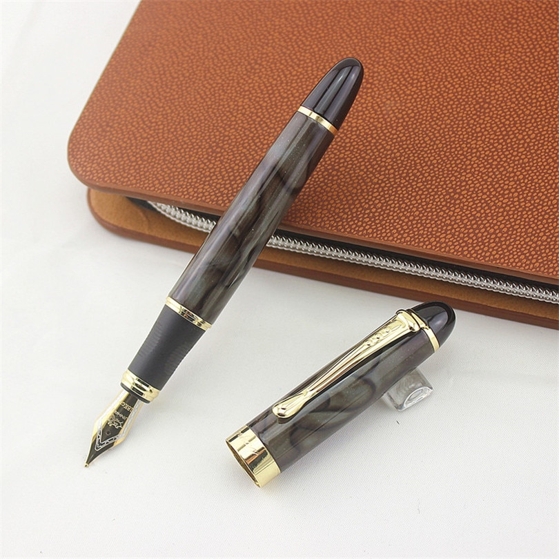 JINHAO-pluma estilográfica de Metal X450 Classics, 1,0/0,5 MM, Escuela de lujo, oficina, papelería de lujo, escritura, bolígrafos bonitos,