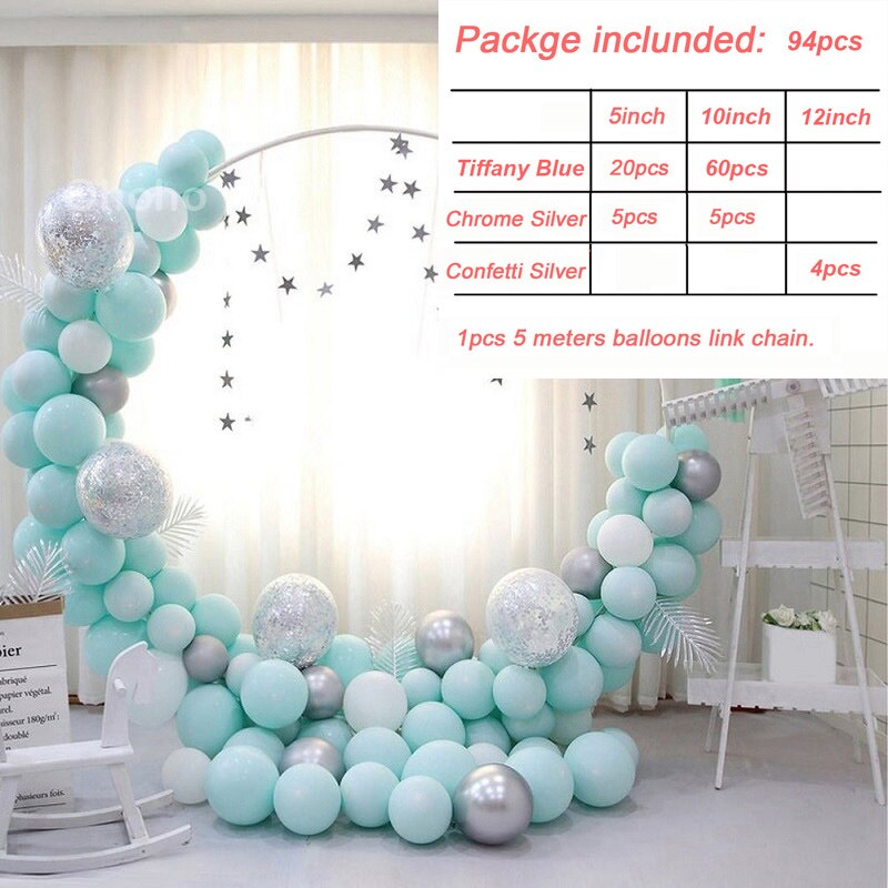 Ohoho macaron regnbue ballon guirlande bue sæt 1st fødselsdagsfest indretning bryllup baggrund voksen metal ballon baby shower: Ballonbuesæt 2